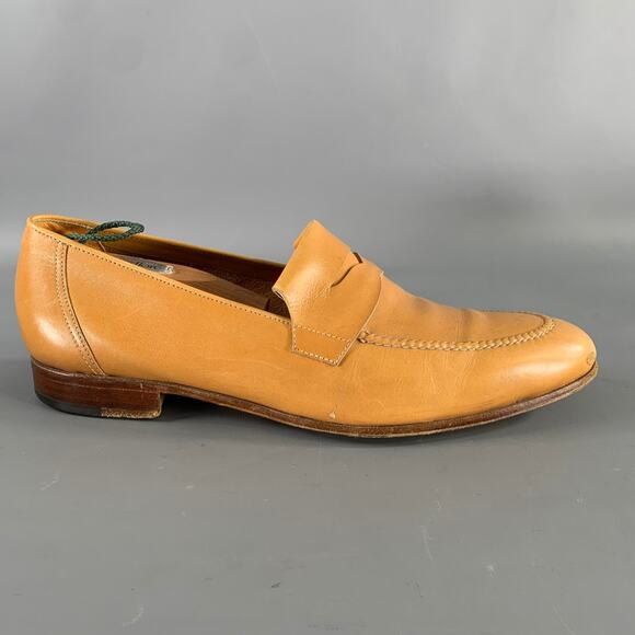 JOHN LOBB Size 9 Tan Leather Penny Loafers main image 4